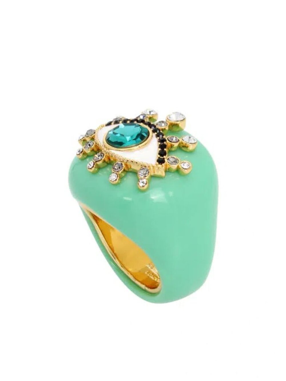 KURT GEIGER LONDON EVIL EYE DOME COCKTAIL RING - Picture 1 of 2